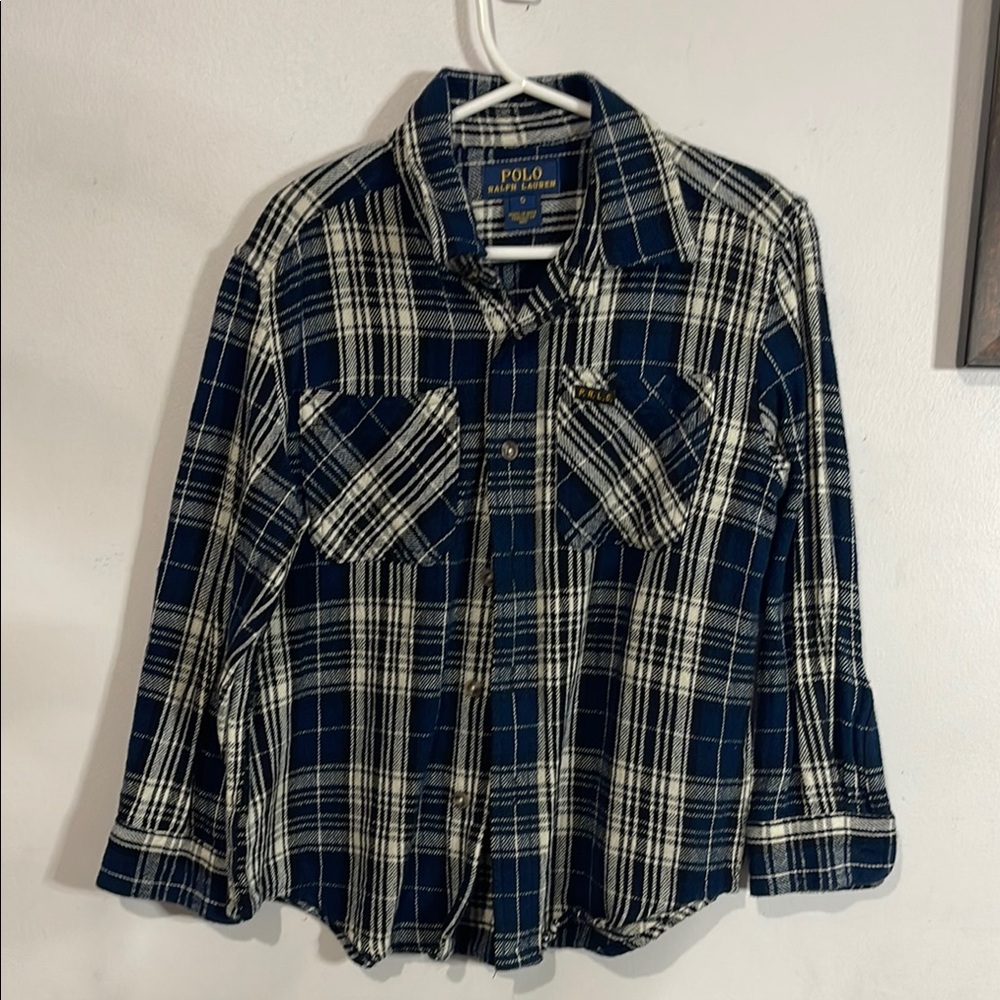 Polo by Ralph Lauren Kids Blue Plaid Shirt